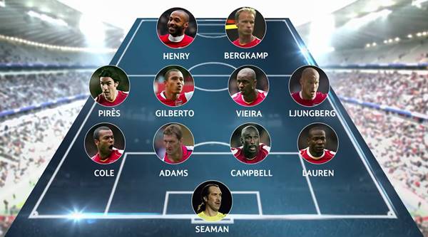 Đội hình vĩ đại nhất của Arsenal