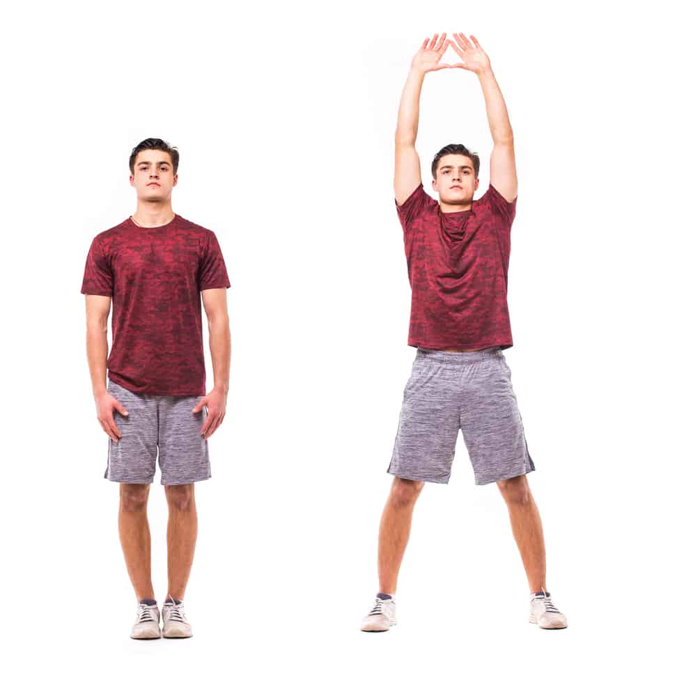 Các bài tập cardio cho nam: Jumping Jacks