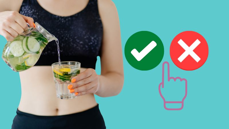 Uống nước detox đúng cách