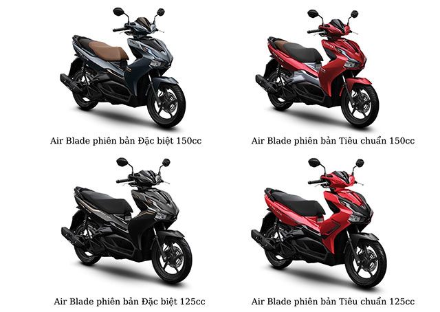 Dung tích bình xăng xe Air Blade là bao nhiêu?